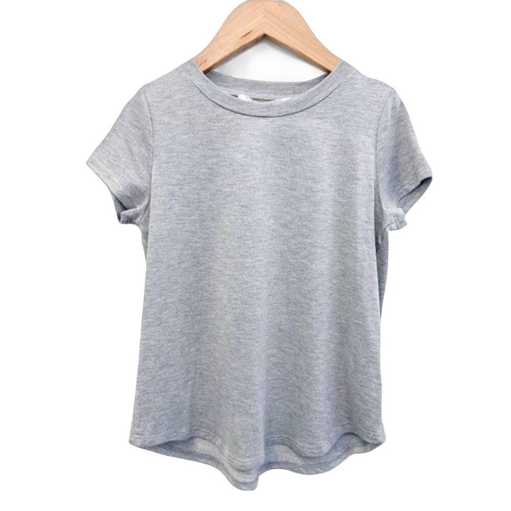 NEW CHRIS & CAROL girl's faith lilly tee in heather grey